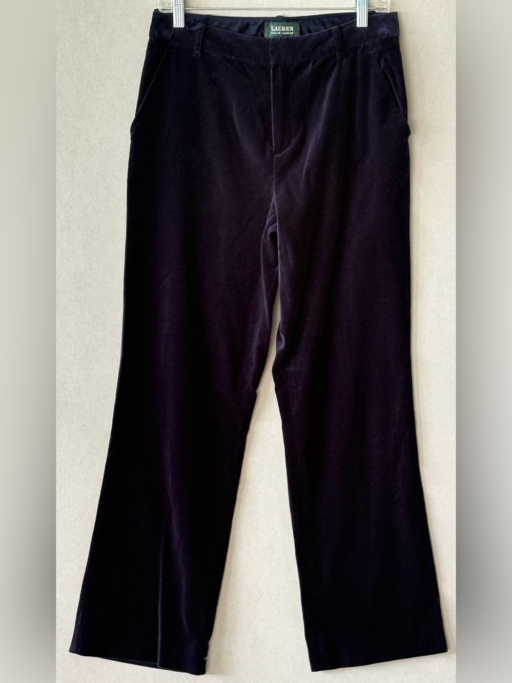 Ralph Lauren women’s dark blue Velvet slacks size 8
